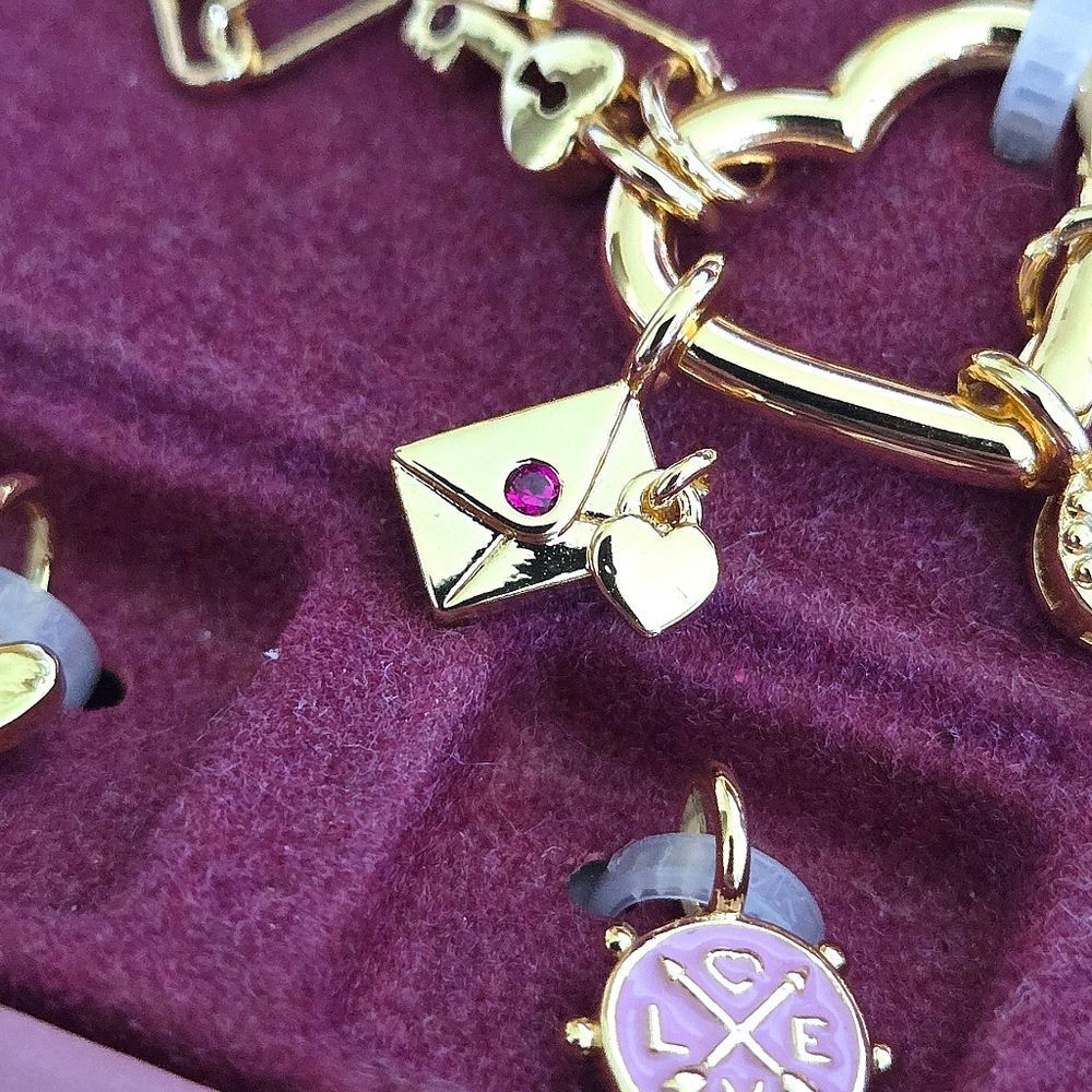 Charm Bar Interchangeable Love❤️ Charms Necklace - NIB - Picture 5 of 16